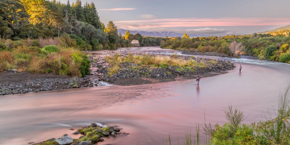 Tongariro River Sunrise Fly Fishing